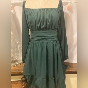 Long Sleeve Tie Dress